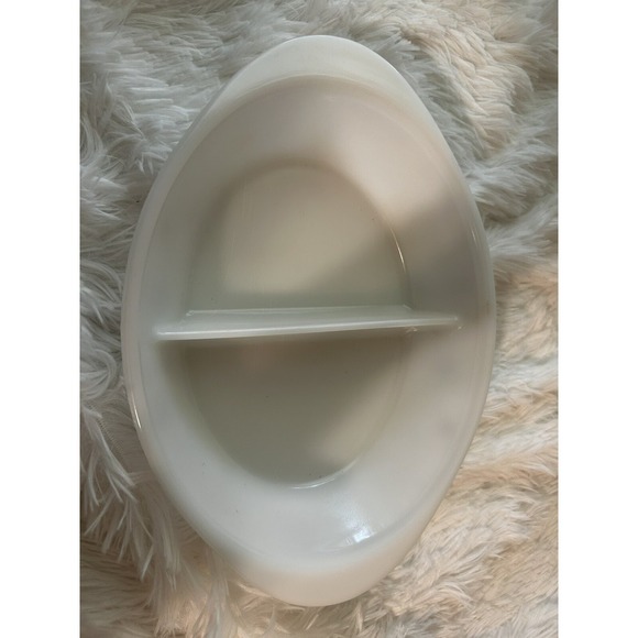 Vintage Mid Century Modern Starburst Glassbake Divided Baking Dish J-2352 - Picture 2 of 6